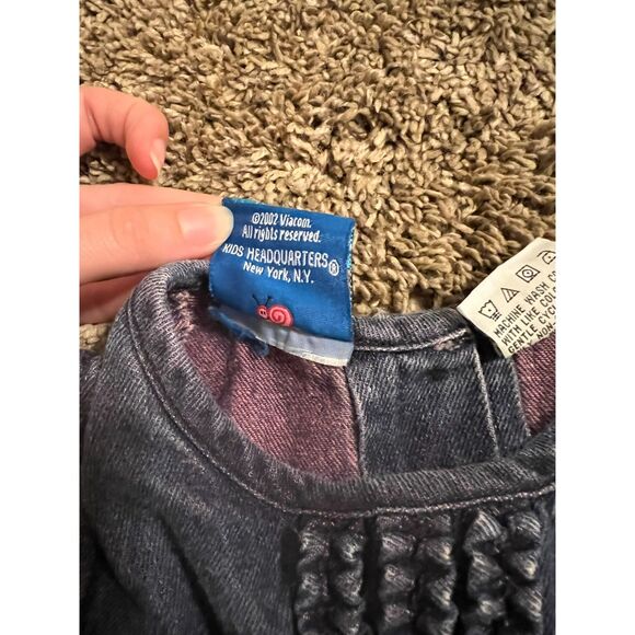 Blues Clues Vintage Y2K Denim Dress 3T 2002 Viacom Embroidery - Picture 5 of 7